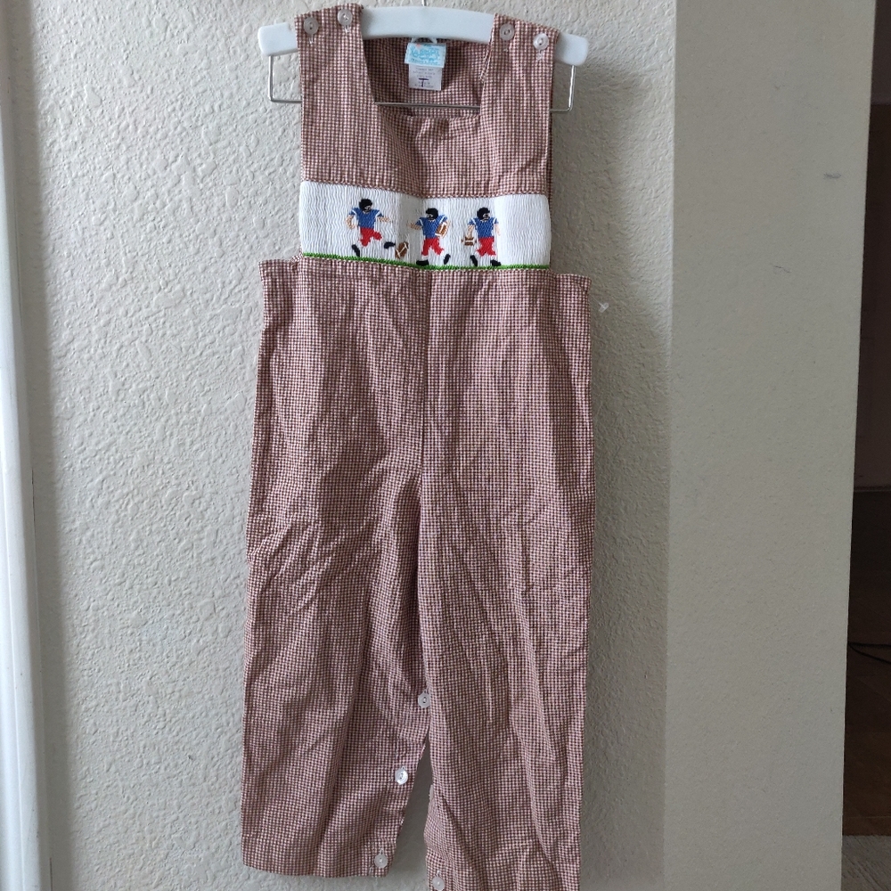 Boys 2T Frocked Football Overall